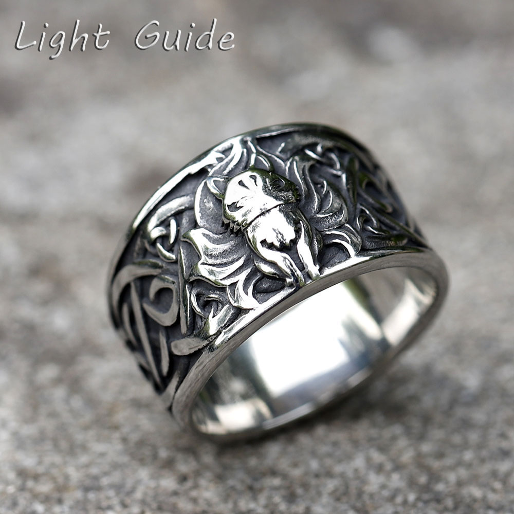 Vintage Fashion Guide - 2022ใหม่ผู้ชาย316L สแตนเลสสตีลแหวน Vintage Viking Hallow Out
