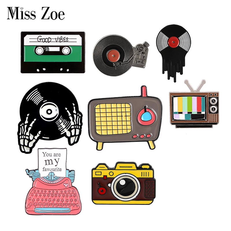 Vintage Vibes Fashion - Good Vibes เท่านั้นเคลือบ Pins Custom Retro