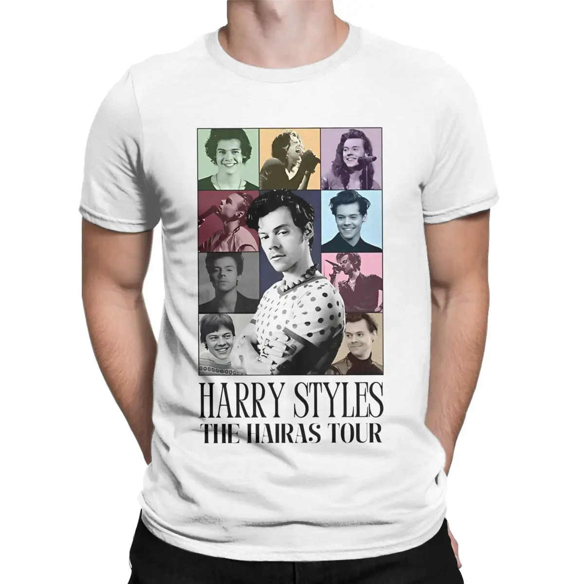 Vintage Fashion Ideas - เสื้อยืดออกทัวร์แฟชั่นรุ่นเฮฟวีเวตสำหรับผู้ชายเสื้อยืดผ้าฝ้ายเสื้อผ้าไอเดียของขวัญสไตล์วินเทจตลก harrys eras