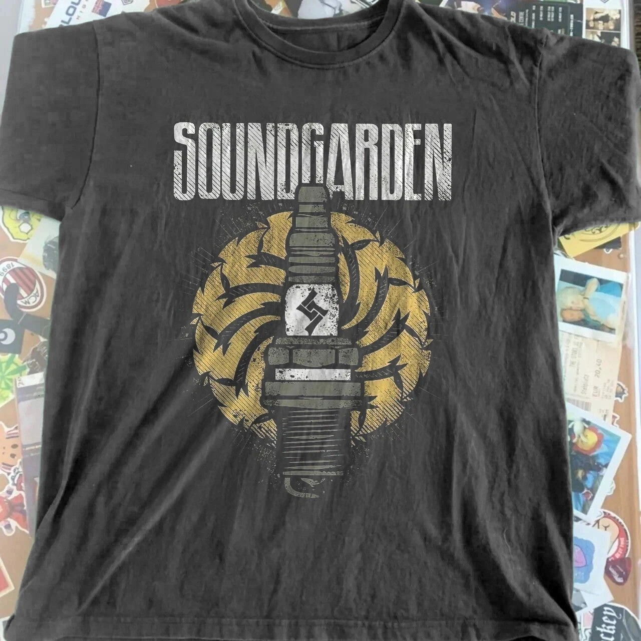 Vintage Fashion Posters For Sale - เสื้อยืดพิมพ์ลายกราฟิกสไตล์วินเทจ Soundgarden ขายดี แฟชั่นสตรีทแวร์ฮาราจูกุ สำหรับผู้ชายและผู้หญิง ทรงหลวม