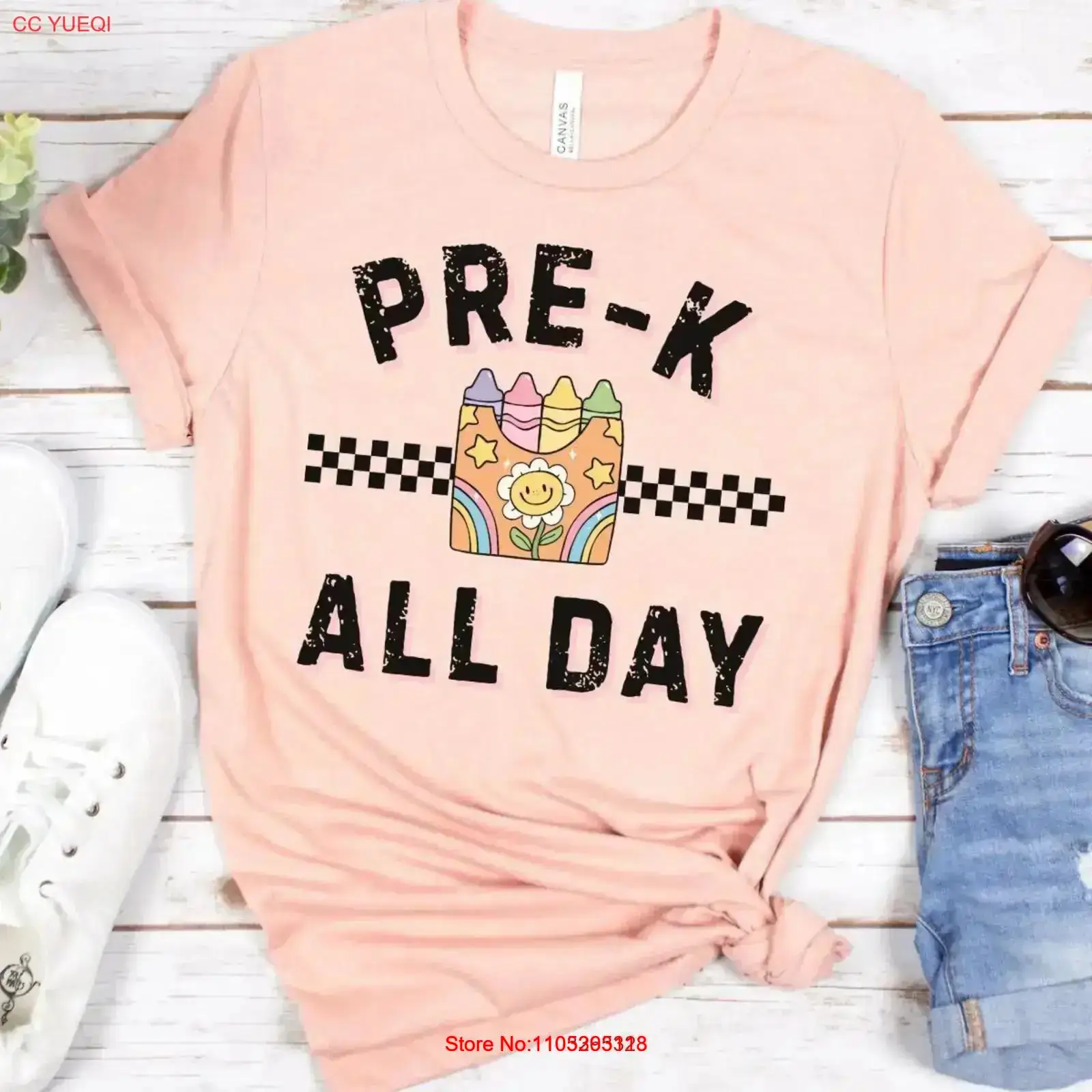 Vintage Vibes Fashion - เสื้อยืด Teacher Vibes Pre K Education