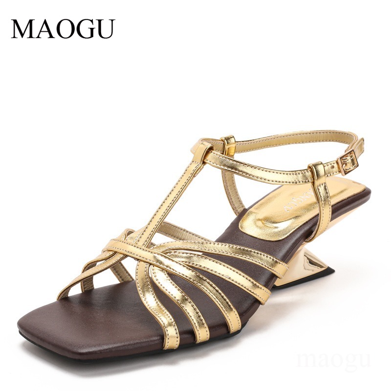 Vintage Fashion De - ขนาด 35-42 รองเท้าแตะผู้หญิงสไตล์กลาดิเอเตอร์สไตล์ฝรั่งเศสวินเทจหญิงสง่างามรองเท้าลำลองฤดูร้อนแฟชั่นกลางแจ้งซานดาเลียส เด มูเยร์