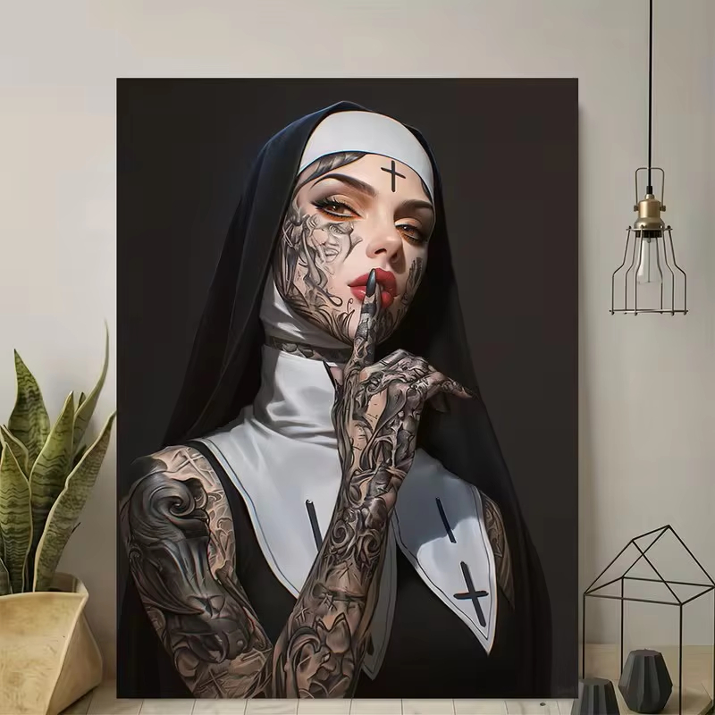 แฟชั่นสาวสักลายแม่ชี โปสเตอร์ผ - Vintage Fashion Illustrations บทวิจารณ์และราคา