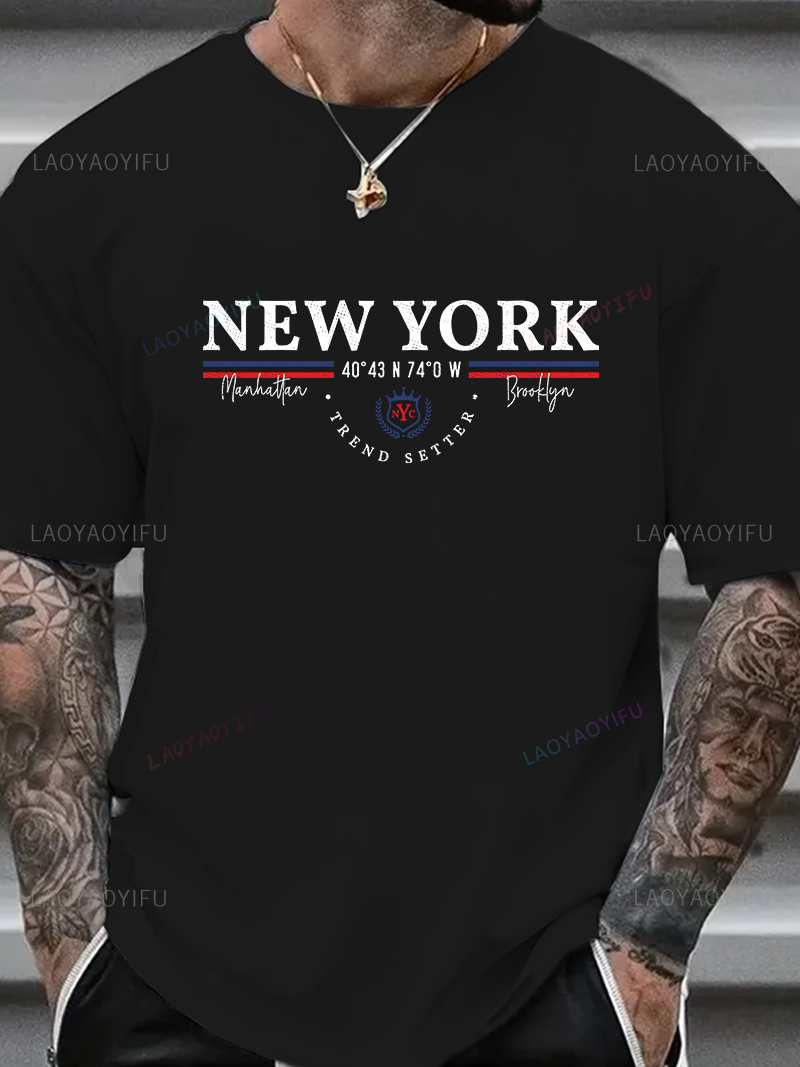 เสื้อยืดลายกราฟิกนิวยอร์ก ยูนิ - Vintage Fashion New York บทวิจารณ์และราคา