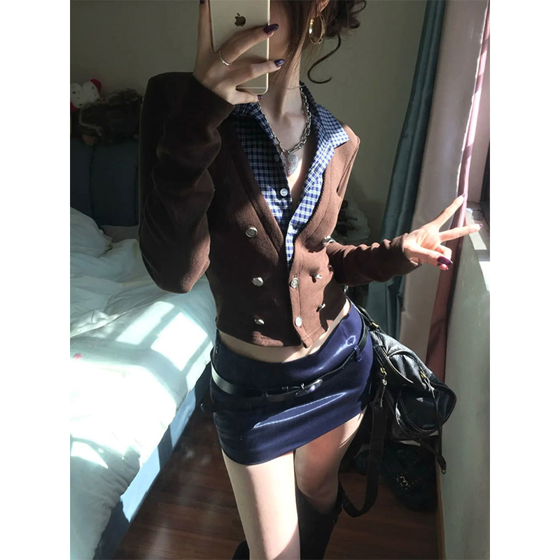เสื้อคาร์ดิแกนไหมพรมแบบครอป ME - Crop Cardigan Vintage บทวิจารณ์และราคา