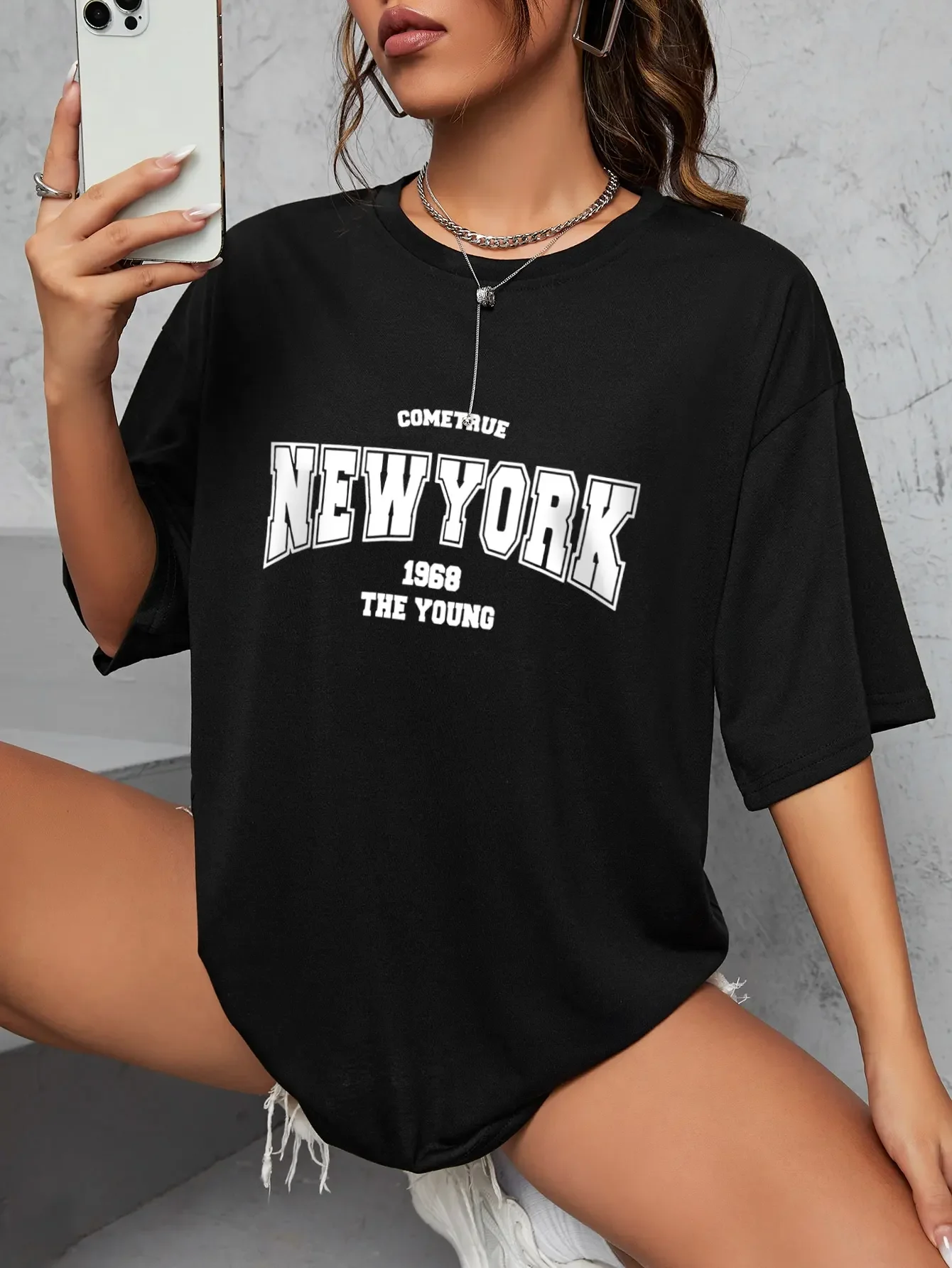 วินเทจ 1968 นิวยอร์กเสื้อยืดกร - Vintage Fashion New York บทวิจารณ์และราคา