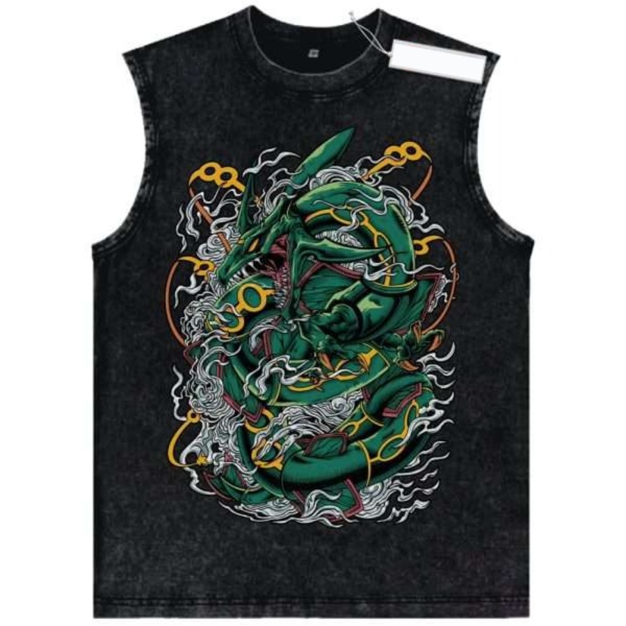 เสื้อกล้ามลายโปเกมอนสไตล์วินเท - Vintage Fashion Tv บทวิจารณ์และราคา
