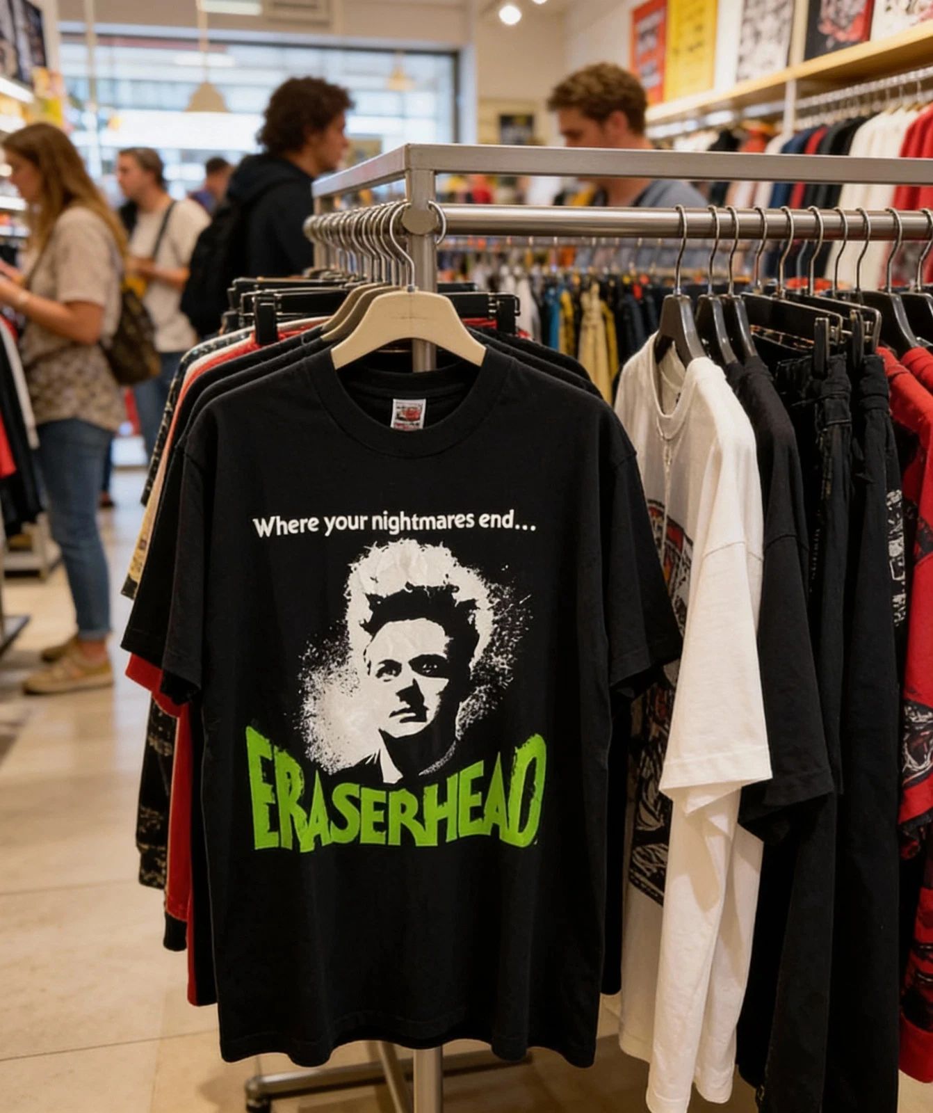 เสื้อยืดพิมพ์ลายธีมภาพยนตร์สยอ - Vintage Fashion Tv บทวิจารณ์และราคา
