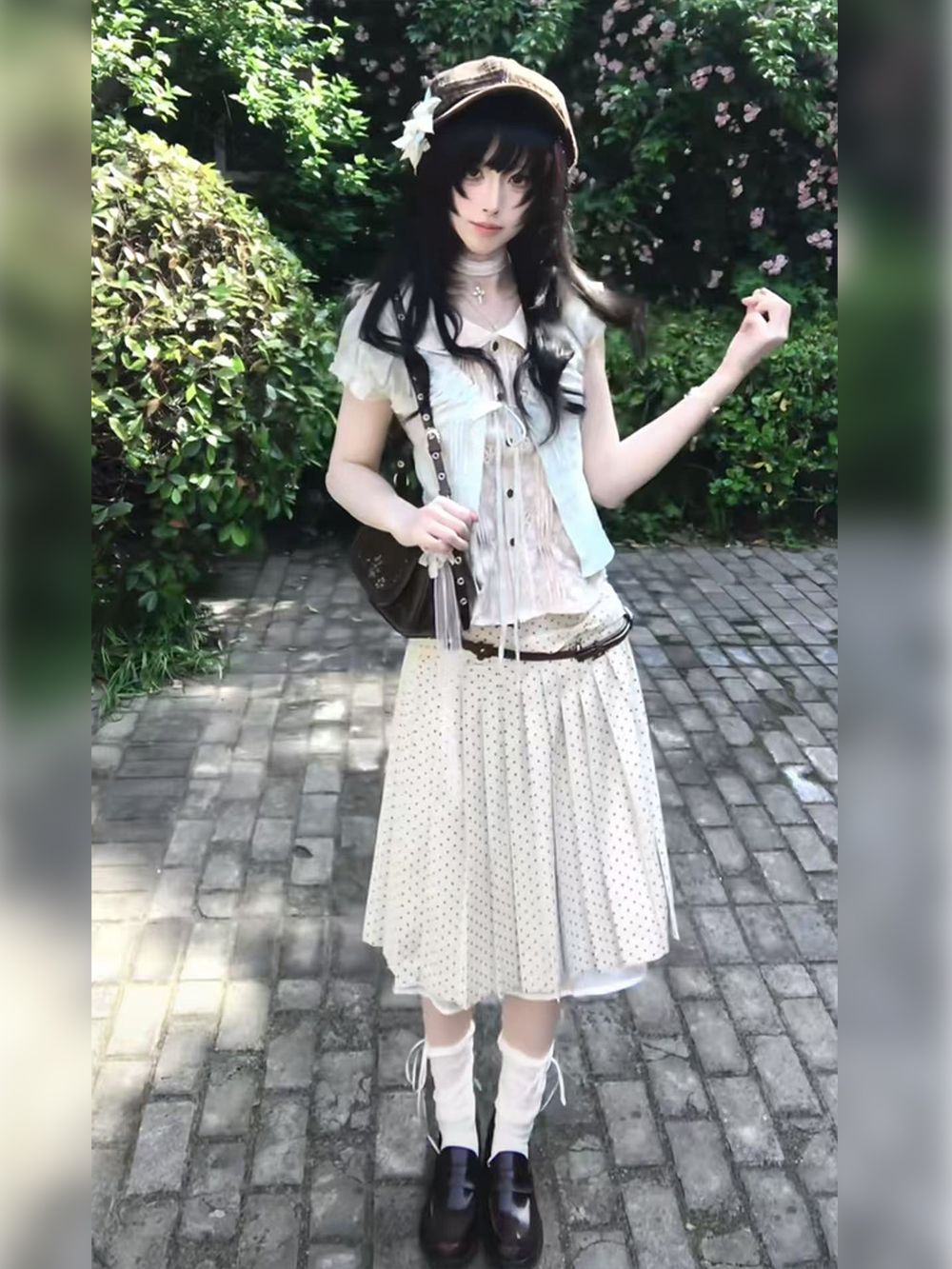 ชุดกระโปรงสไตล์วินเทจญี่ปุ่นสำ - Crop Cardigan Vintage บทวิจารณ์และราคา