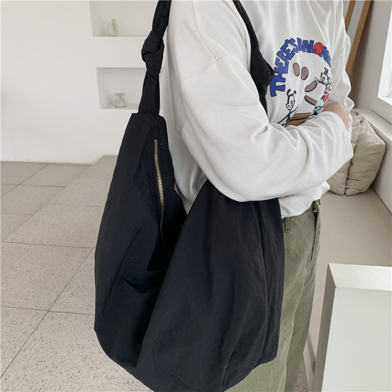 Youda ใหม่ไหล่ใหญ่กระเป๋าผ้าฝ้ - Vintage Fashion Shop บทวิจารณ์และราคา