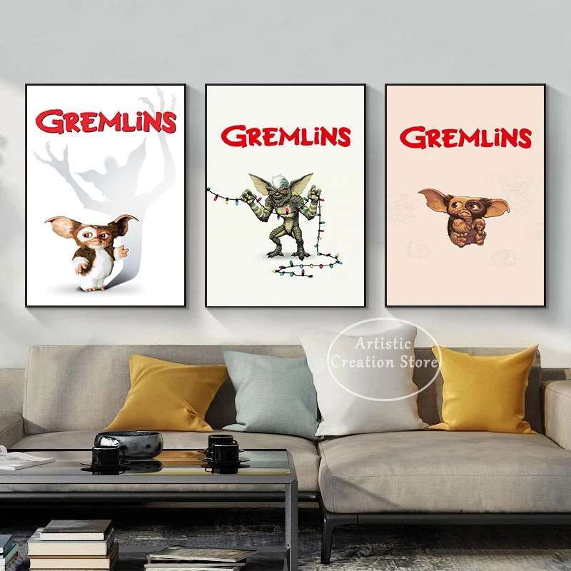 Gremlins ภาพยนตร์คลาสสิกภาพวาด - Vintage Fashion Illustrations บทวิจารณ์และราคา