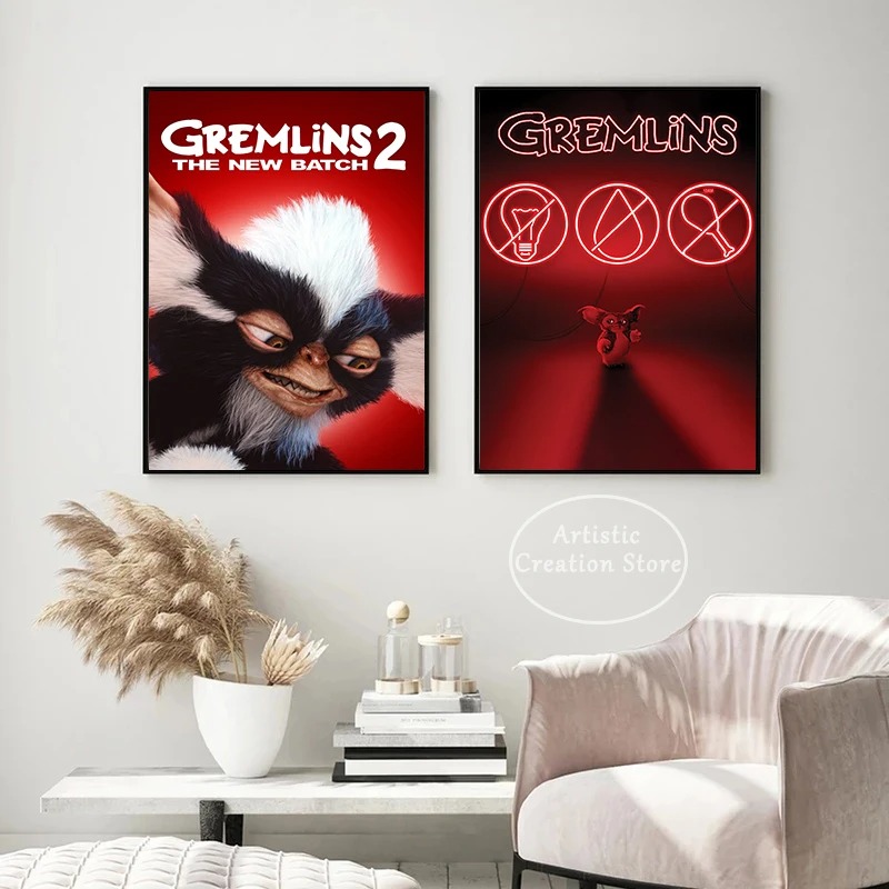 Gremlins ภาพยนตร์คลาสสิกภาพวาด - Vintage Fashion Illustrations บทวิจารณ์และราคา