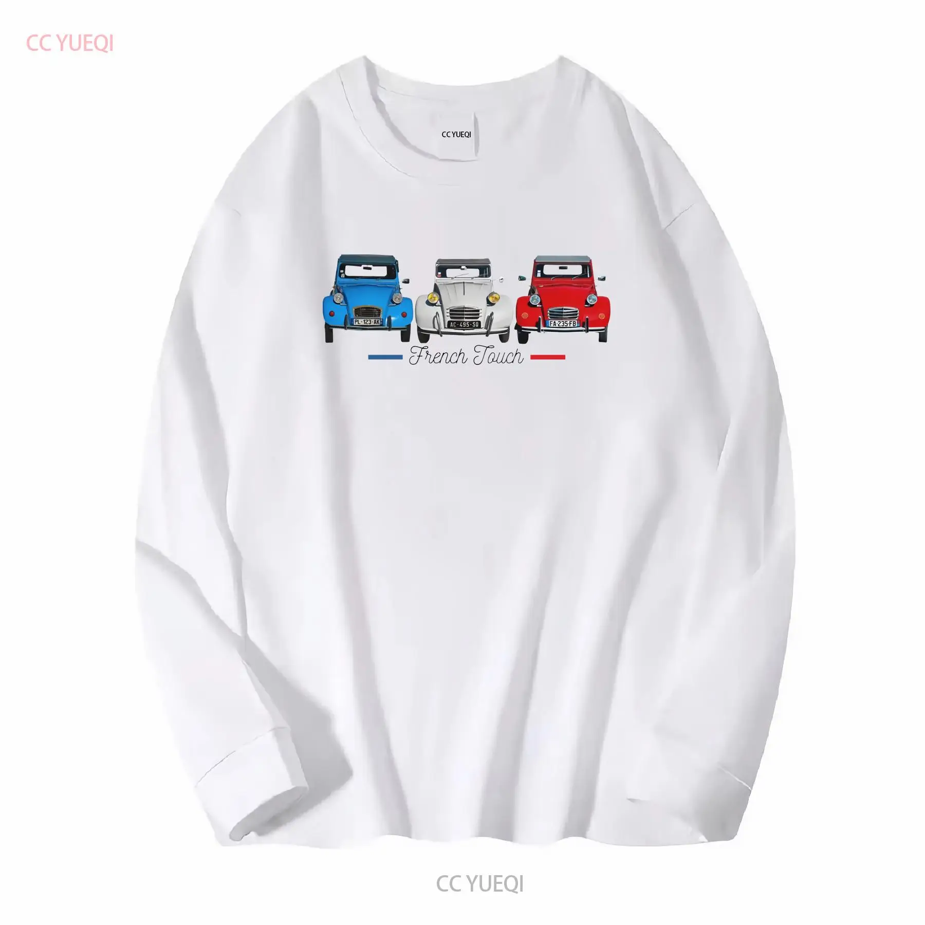 เสื้อยืดลายม้าสองตัว 2 CV ผ้าฝ - Vintage Fashion Jersey บทวิจารณ์และราคา