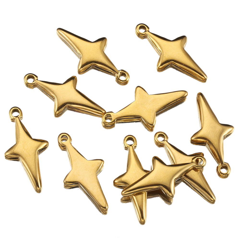 5 ชิ้นสแตนเลสสตีล Vintage Star - Vintage Fashion Earrings บทวิจารณ์และราคา
