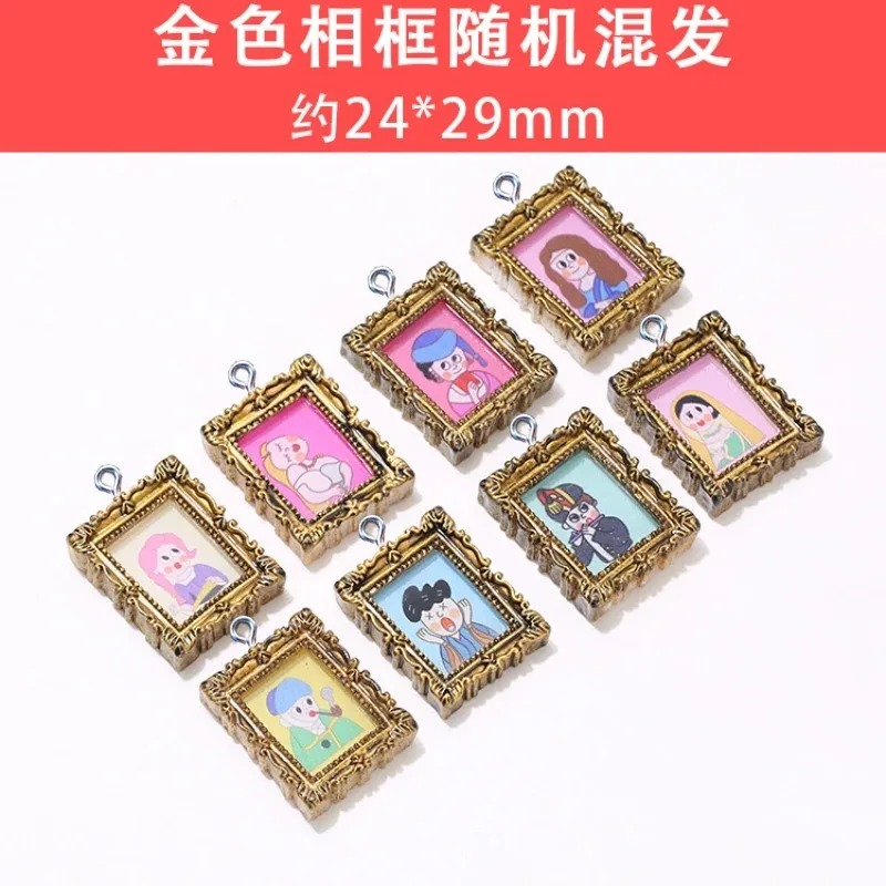 จี้รูปกรอบรูปเรซิ่นวินเทจแบบแบ - Vintage Fashion Earrings บทวิจารณ์และราคา