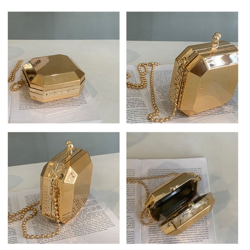 Mini Luxury Gold Party กระเป๋า - Vintage Fashion Shop บทวิจารณ์และราคา