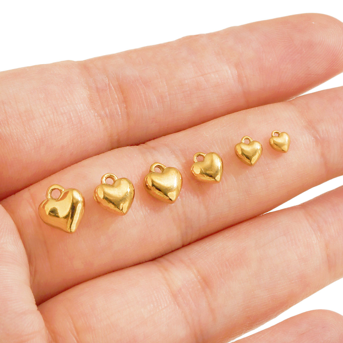 20 ชิ้น จี้รูปหัวใจ 3D วัสดุสแ - Vintage Fashion Earrings บทวิจารณ์และราคา