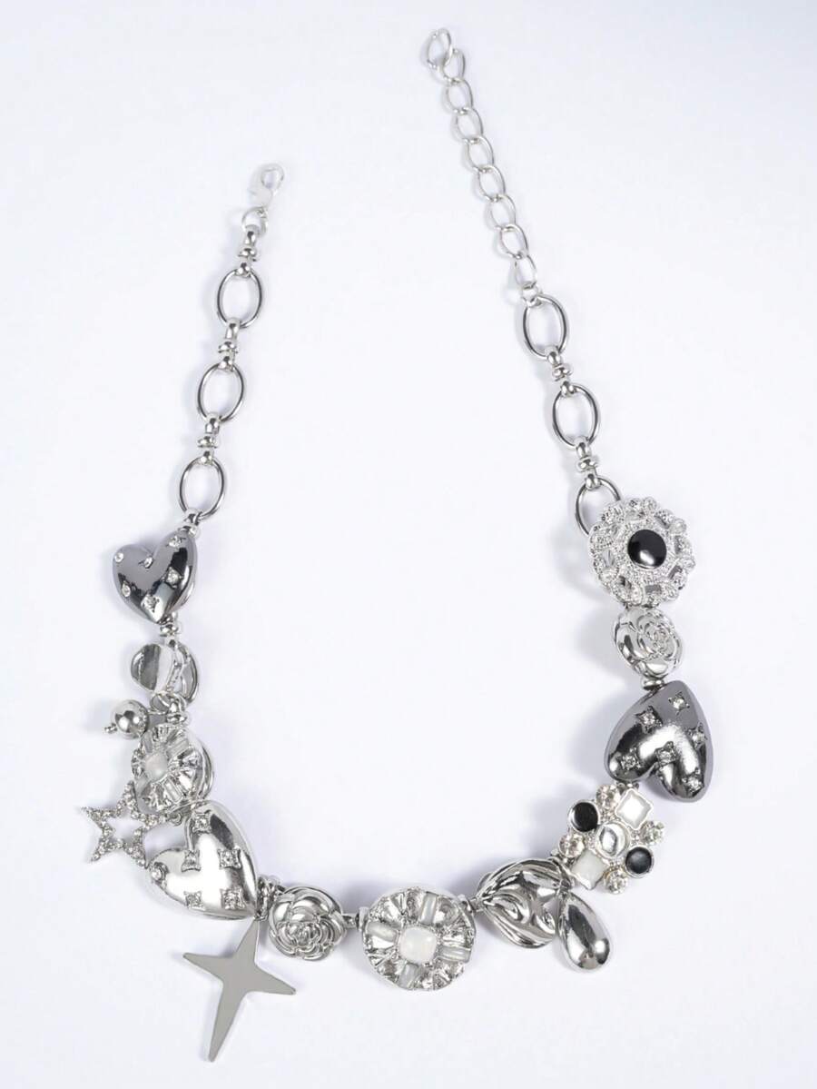 สร้อยคอจี้รูปดอกไม้และดาวสไตล์ - Vintage Vibes Fashion บทวิจารณ์และราคา