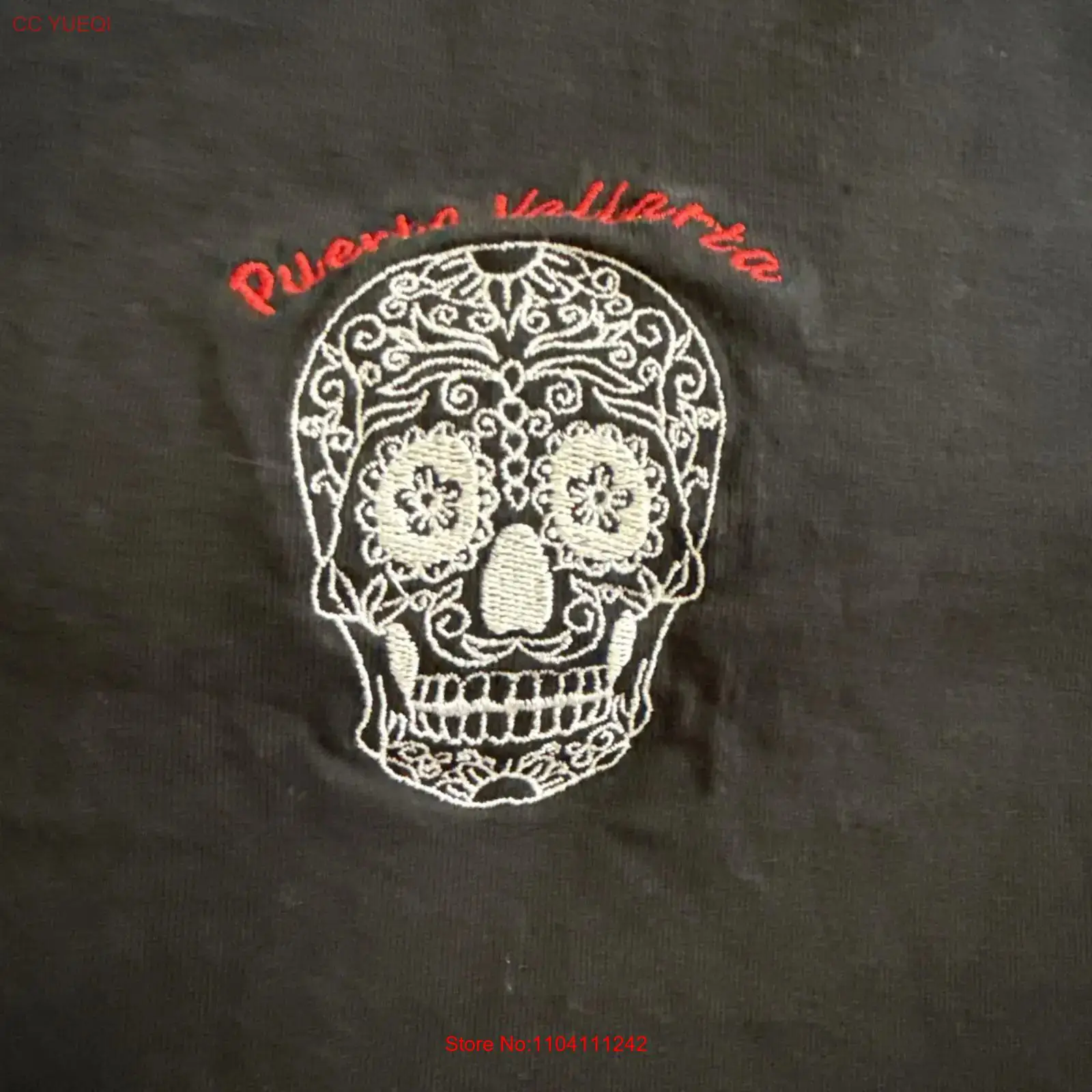 เสื้อยืดสีดำ Dia de los Muerto - Vintage Fashion De บทวิจารณ์และราคา