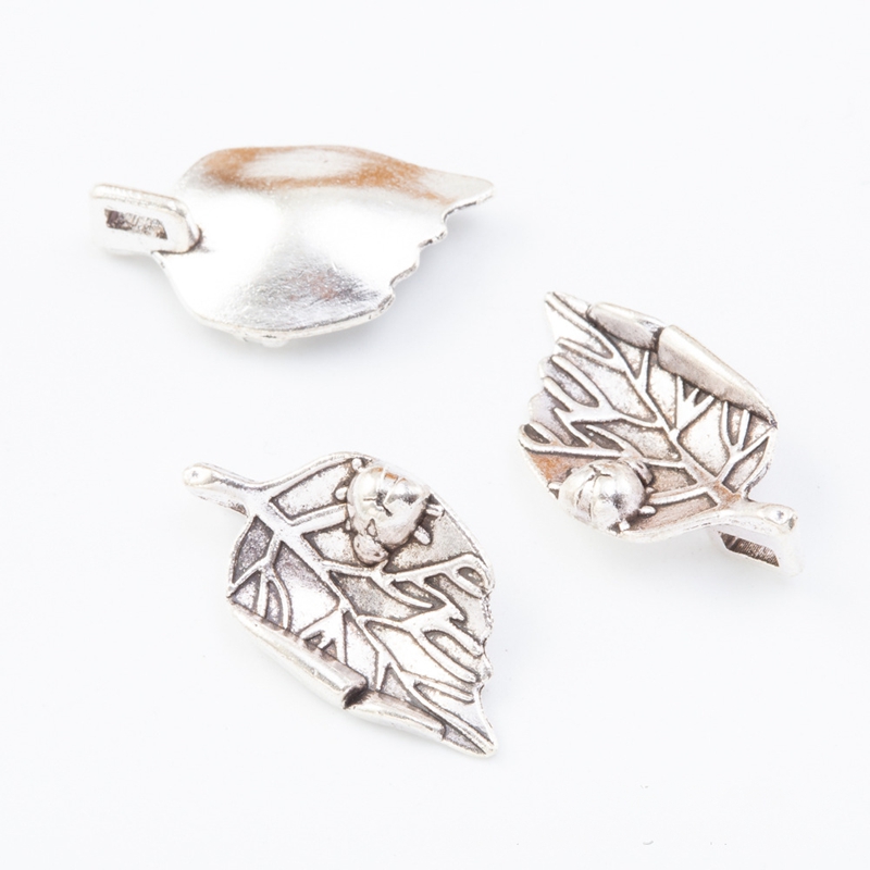 จี้รูปใบไม้และแมงมุมสไตล์วินเท - Vintage Fashion Earrings บทวิจารณ์และราคา